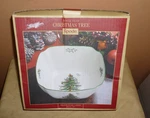 Spode Christmas Tree Lg Square 10" Salad Serving Bowl New - Opened Box. Fixed Price $37.75.