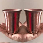 2 Cups Genuine Copper Water Drink Mug Pure Solid Hammered Ship From Usa To. Fixed Price $22.95.