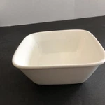 White Square Dip Condiment Bowl 10 Ten Strawberry Street 5.5. Fixed Price $12.00.