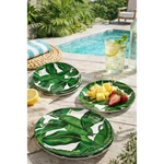 Tropical Banana Leaf Melamine Plates Set 6 Green Summer Poolside Outdoor. Fixed Price $21.99.
