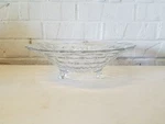 Vintage Mid Century Whitehall Indiana Pressed Glass Bowl With 3 Legs. Fixed Price $65.00.
