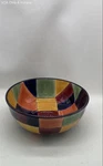 Tabletops Gallery Caracas Ceramic Serving Bowl Hand Painted Geometric Multi. Fixed Price $14.99.