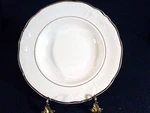 Royal Kent Poland RKT17 1/8" Rimmed Soup Bowl(s) Scrolls Scalloped Gold Trim. Fixed Price $5.99.