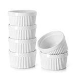 Dowan 12 Oz Porcelain Ramekins Bowls For Souffle, Creme Brulee, French Onion .... Fixed Price $36.94.