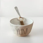 Mud Pie White Appetizer Bowl Yum Serving Knife New With Tags. Fixed Price $20.49.