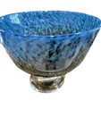 *kosta Boda Bertil Vallien Sweden Blue Art Glass Footed Bowl Signed. Fixed Price $38.99.