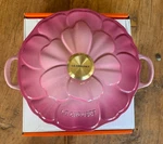 Creuset Signature Cast Iron Petal Shallow Casserole 2.25 Qt Berry Pink 26 New. Fixed Price $549.99.