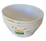 Zak Designs Four (4) Melamine Bluey 6" Dia. Cone Shaped Bowls Purple. Fixed Price $25.44.