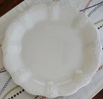 Set Of Four (4) Pioneer Woman Toni Linen 11" Stoneware Dinner Plates. Fixed Price $50.88.