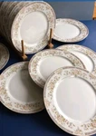 Set Of - Mikasa Surrey China 10.5" Dinner Plates New, Unused Condition. Fixed Price $111.98.