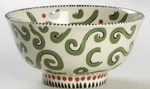M.bagwell Rare Discontinued Simply Christmas By Caffco Soup Cereal Bowl Scroll. Fixed Price $115.00.