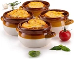 French Onion Bowl, Soup, Crock, Oven Safe Ceramic, Handl. Fixed Price $44.99.