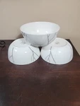 Lenox Park City Soup Cereal Bowls Set Of Gray Tree Branches On White 6 3/4". Fixed Price $26.00.
