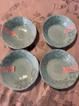 Aphorism Floral Crackle Melamine Bowls Set Of 4 Mint Green. Fixed Price $14.99.