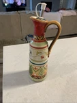 Fitz & Floyd Global Market Oil Or Vinegar Ceramic Bottle W/stopper. Fixed Price $28.00.