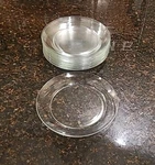 Set Of 12 Arcoroc France Classique Clear Glass 8 Salad Plates. Fixed Price $32.95.