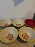 Pioneer Woman Celia Pattern Soup/cereal Bowls H3 W6.5. Fixed Price $27.63.