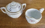 Heinrich Victoria Bavaria China - Cream & Sugar Bowl With Lid Lot Of 2. Fixed Price $15.00.