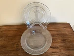 4 Herb Coup Soup/salad Bowls, By Duralex Vtg Clear Glass France. Fixed Price $32.95.