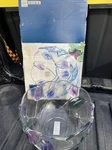 Mikasa Spring Debut, 8" Serving Bowl (SA458/258) Made Germany Purple Tulips. Fixed Price $30.00.