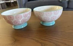 Set Of 2 Pioneer Woman Happiness Footed Cereal/soup Bowls. Fixed Price $24.99.