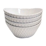 Overandback What Dish 4-PIECE Serving Bowl Set Stoneware Plates Microwave Safe. Fixed Price $40.99.