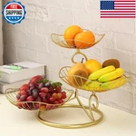 Landtom Metal 3-TIER Fruit Basket Holder Decorative Bowl Stand Gold Type. Fixed Price $41.64.