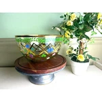 Lenox Hand Painted Nature Splendor Crystal Bowl - 24K Gold Centerpiece. Fixed Price $34.97.