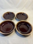 Brown Drip Flanged Soup Salad Bowl Set Of 3 Usa Glazed Pottery Rustic Kitchen. Fixed Price $19.51.
