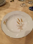 Kahla Gold Trim Wheat Pattern Salad Bowls. Fixed Price $11.99.
