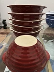 Set Of Emile Henry Stoneware Bowls, #21.60 Made In France 5 1/4 Soup Chili. Fixed Price $90.00.