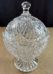 Shannon Crystal Covered Candy Dish Freedom Godinger Heavy Cut SLOVAKIA9. Fixed Price $25.00.