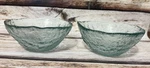 Modern Artisan Glass Bowls Aqua-green Set Of 2. Fixed Price $14.42.