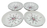 Vtg Harmony House Rosebud Fruit/dessert Sauce Bowl Lt Dawn Grey Japan Set Of 4. Fixed Price $18.50.