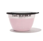 New Stainless Steel Salad Bowl Kit Pink Peony 8 Cups. Fixed Price $33.00.