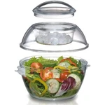 Prodyne Acrylic Iced Up To Go Bowl 5.5 Qt - Keeps Salads Chilled. Fixed Price $65.23.