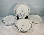 Rare Set Of 4 Mikasa Lavender Fields 8.5" Pasta/salad Bowls Bone China New!. Fixed Price $54.99.
