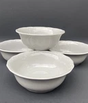 Set 4 Pillivuyt Eclectique Gray Cereal Bowls 6.5" Williams Sonoma France. Fixed Price $110.00.
