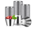 100 Pcs 2.5OZ Metal Ramekins Stainless Steel Sauce Dipping Cups Bulk. Fixed Price $39.00.