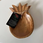 Tropeco Hawaii Monkeypod Pineapple Trinket Dish Nwt Wood Catch-all 6" X 4". Fixed Price $8.00.