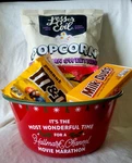 Heavy Hallmark Channel Red Enamel Popcorn Bowl "it's The Most Wonderful Time...". Fixed Price $28.00.