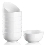 10 Ounce Porcelain Bowls Set 8 Pack Premium White Ceramic For Cereal, Soup. Fixed Price $29.99.