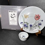 Vtg Centrum Porcelain Chip & Dip Set Viva Botanica Floral Pattern. Fixed Price $27.97.