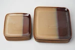 Sango Eclipse Brown 4976 Stoneware Square Dinner/salad Plate *select*. Fixed Price $10.00.