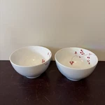 Mikasa Gourmet Basics Red Berries Porcelain Cereal Soup Bowls Set 2 Cottagecore. Fixed Price $12.99.