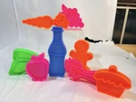 Vintage Mattel Stuff Plastic Toy Food Set Of 8 Pop Apple Steak Carrot. Fixed Price $25.00.