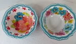 Set Of Pioneer Women 8 Oz Dip Bowl Breezy Blossom Bloom 4.25 2IN. Fixed Price $7.99.
