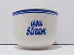 Clay Design You Scream For Ice Bowl - Made In America. Fixed Price $9.99.
