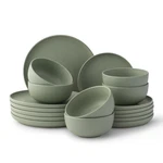 Mesa Stoneware Dinnerware Set, 18-PIECE Plates And Bowls Sets, Includes Dinne.... Fixed Price $77.73.