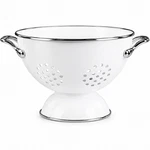 Colander Strainer 1.5 Quart White Enamel Bowl Calypso Basics Reston Lloyd Kitche. Fixed Price $17.80.